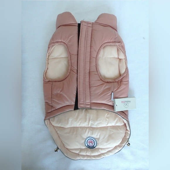 *SOLD*đžđFouFouDog ⢠Reversible Barbie Pink Puffer Coat Vest Jacket ⢠M â˘NWT - Picture 7 of 12